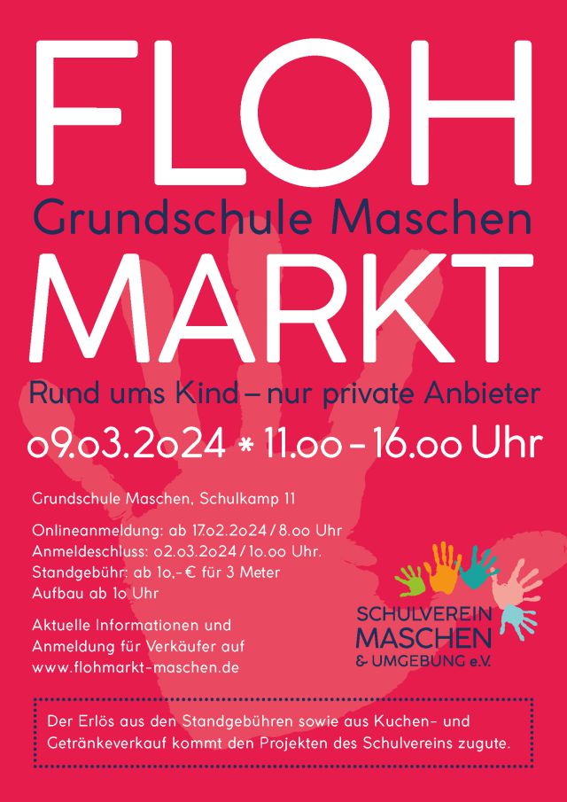 Flohmarkt Maschen - Rund ums Kind am 09.03.2024 von 11 - 16 Uhr